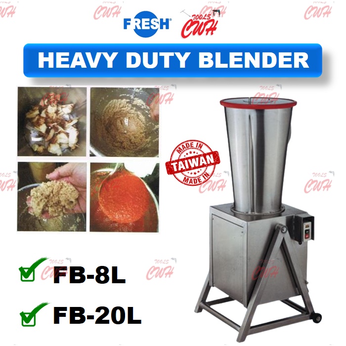 FRESH 8L 20L INDUSTRIAL HEAVY DUTY BLENDER FB8L FB20L STAINLESS STEEL