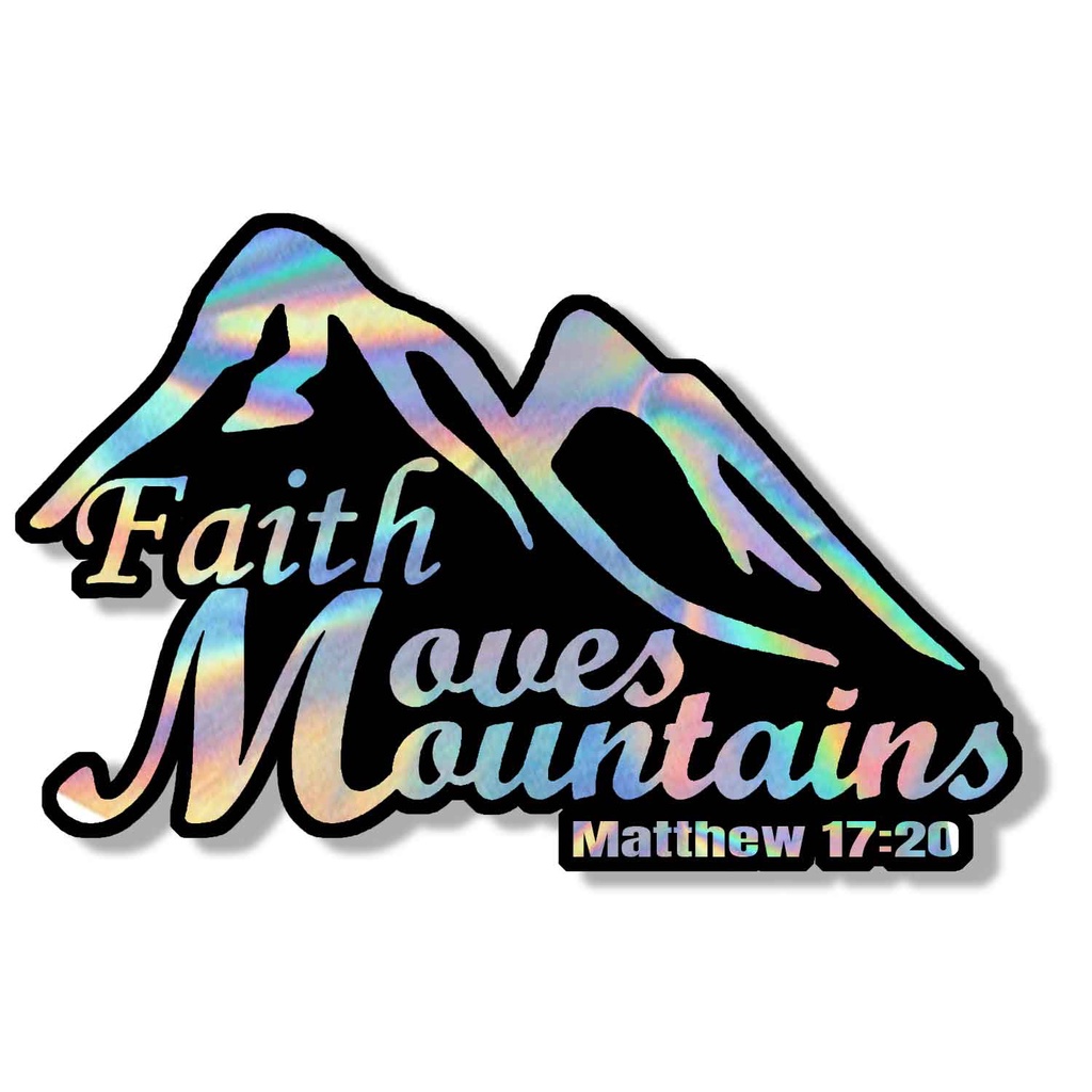 Christian /Jesus / Bible Verse Waterproof Sticker Holographic for