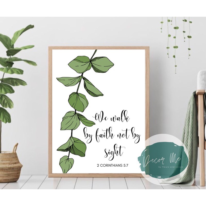 WOOD FRAMES WALL DECORBIBLE VERSE Shopee Philippines