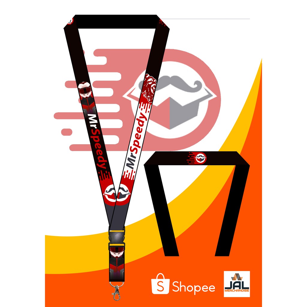 Mr Speedy ID lace / ID lanyard design Shopee Philippines