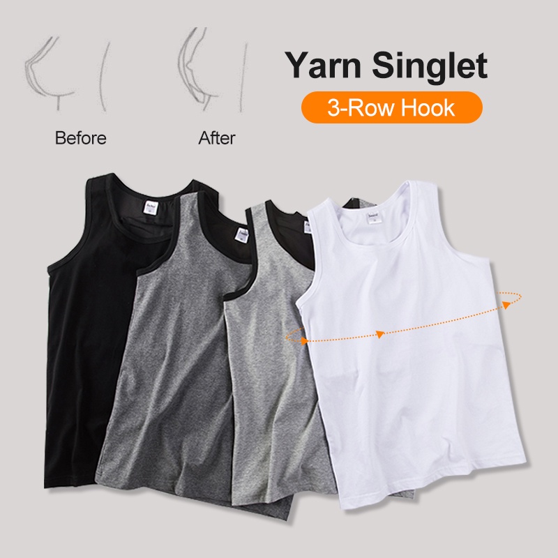 Undershirts Breathable Breast Binder Singlet Janest Tomboy Big Size Non
