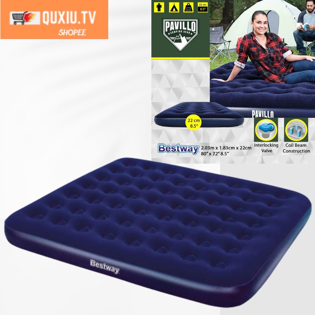 Best way 67374 CAMPING INDOOR AND OUTDOOR Inflatable King size Air Bed