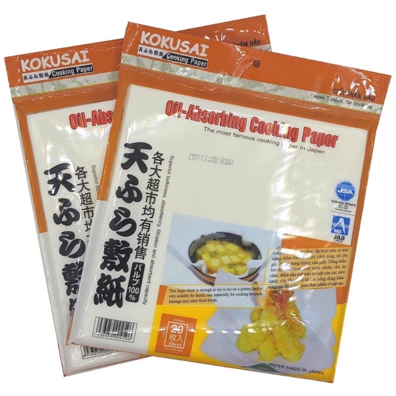 Japanese Kokusai Food Oil Absorbent Paper Absorbs Oil And Cooks Fried