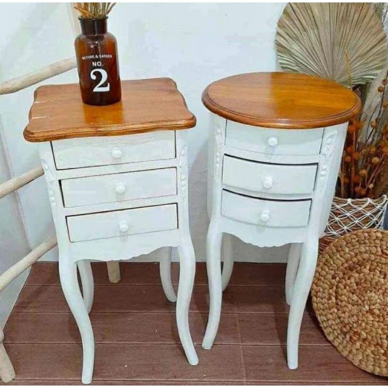 Ong Nightstand Table 3 Drawers Decorative Table Mini Table Teak Table