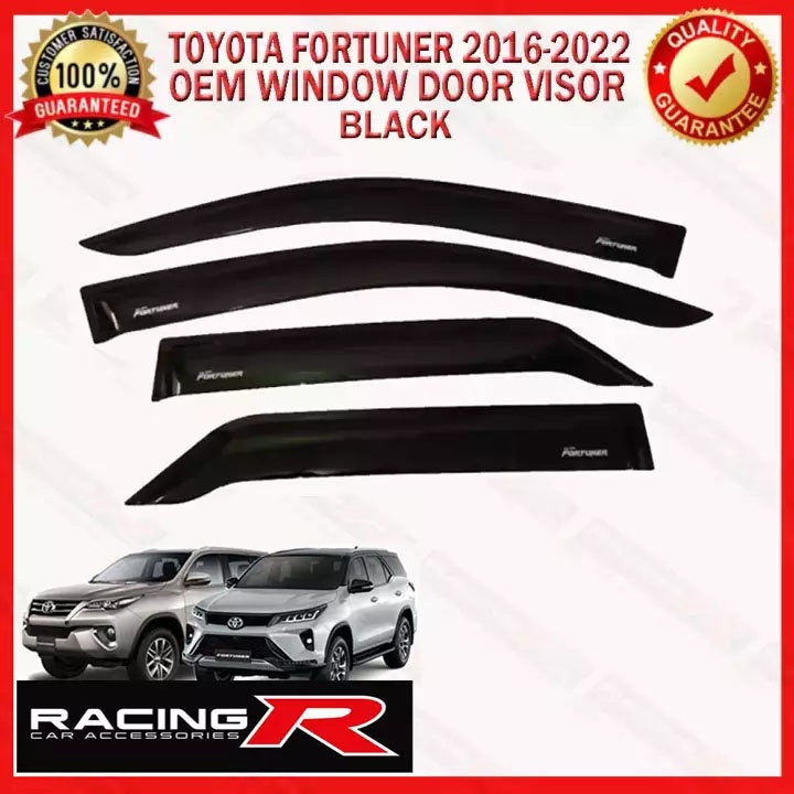 Fortuner 2016 to 2022 OEM INJECTION Window Door Visor 2017 2018 2019 2020 2021 iPc Shopee