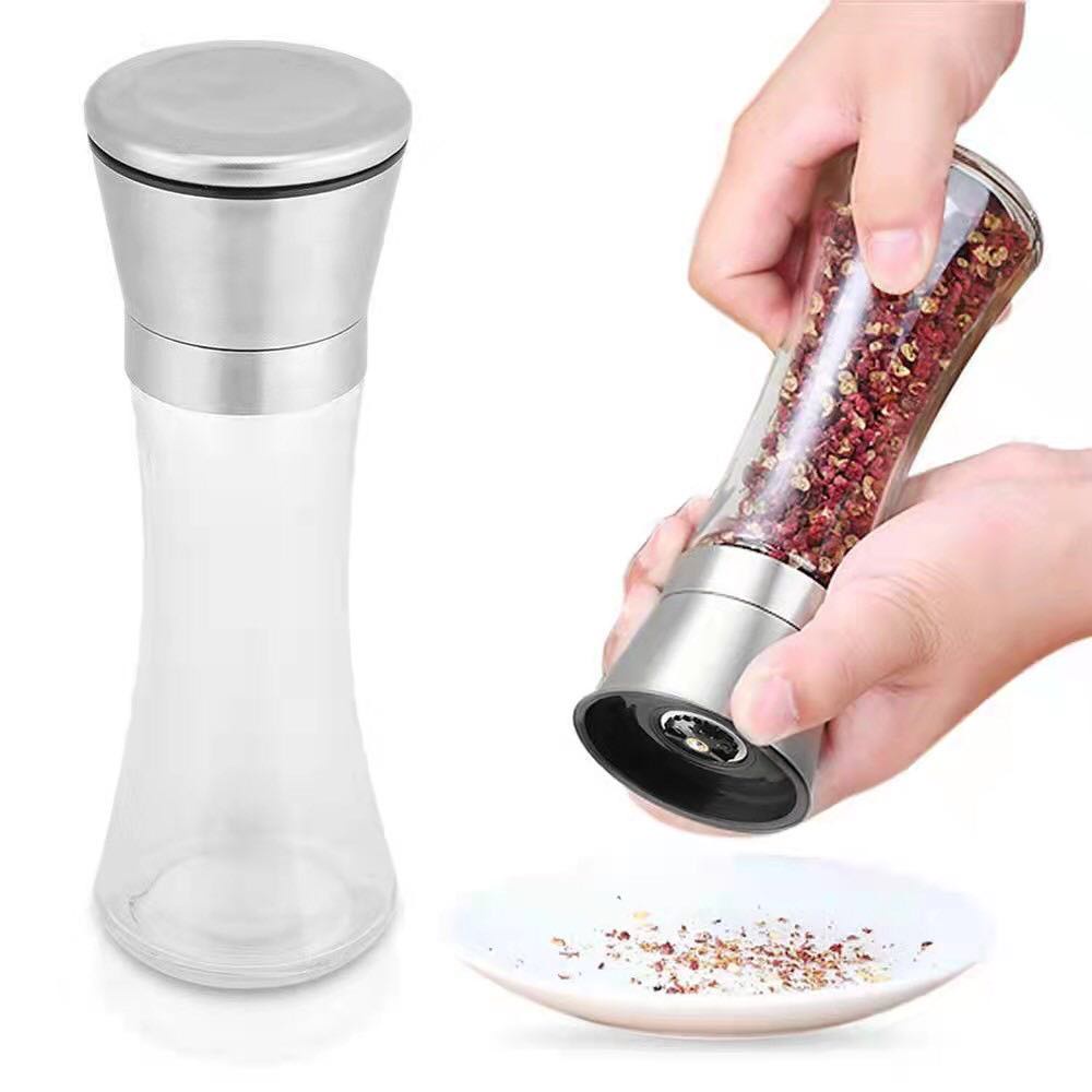 Grinding Bottle Manual Salt Pepper Mill Grinder Stainless Steel Muller