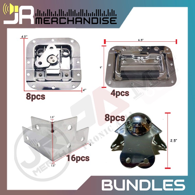 BUNDLE 31 FLIGHT CASE ACCESSORIES SET (for 12U Flight Case Latch