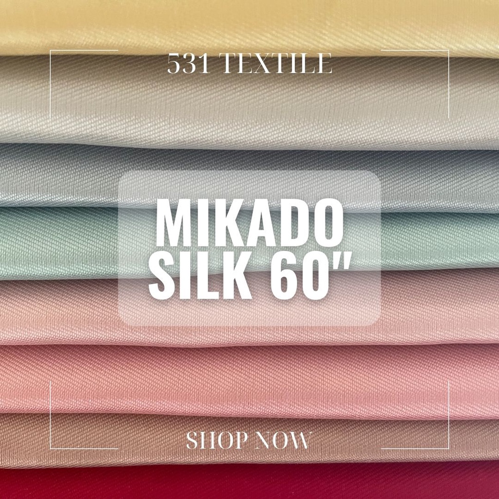 MIKADO SILK PREMIUM LUXURY DUBAI QUALITY BRIDAL FABRIC/TELA 60" FOR