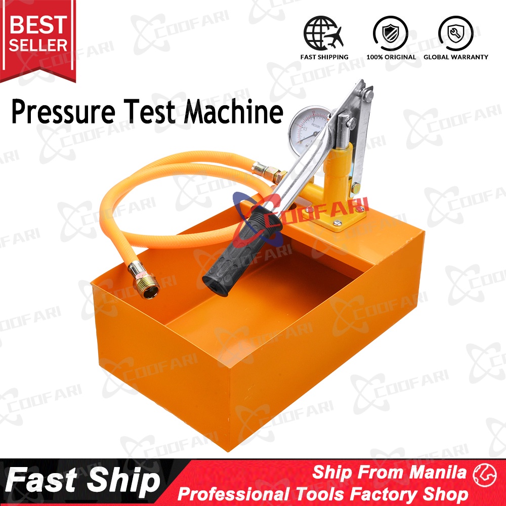 Aluminum 2.5MPa 25KG Water Pressure Tester Manual Hydraulic Test Pump