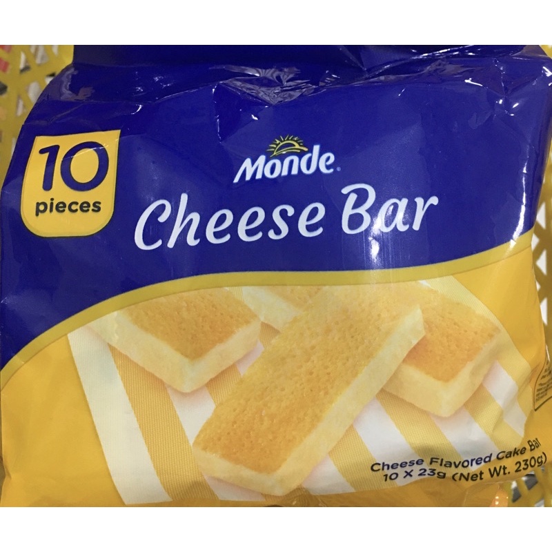 Monde cheese bar Cheese flavored cake bar 10x23g cheese snack bar