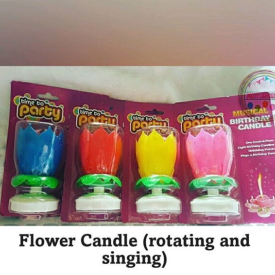 Singing Birthday Candle / Flower Candle / Rotating Candle / Unique