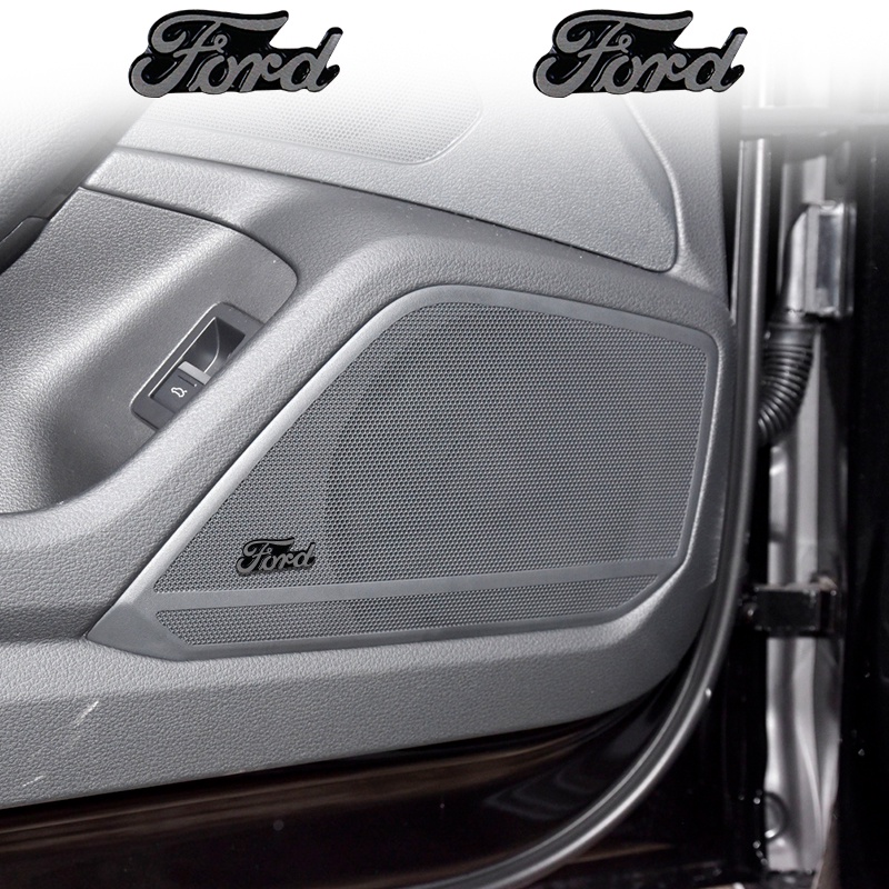 4pcs/10pcs Aluminum Car Audio Stickers 3D Car Logo Styling Car Video Speaker Stickers for Ford