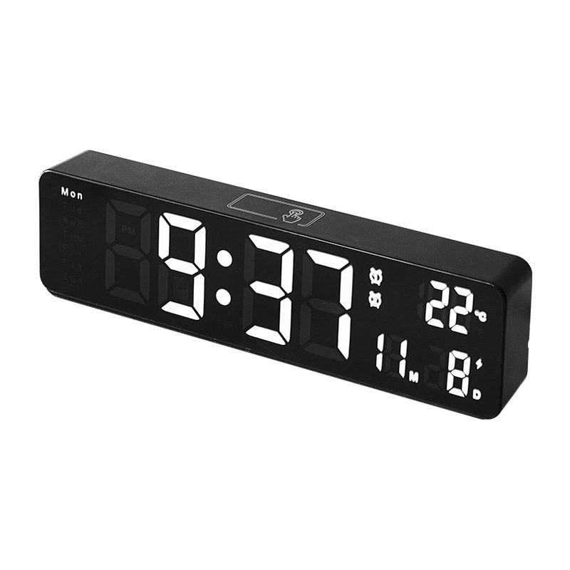 Digital Wall Clock Large Display with Time Date Temperature LED Digital