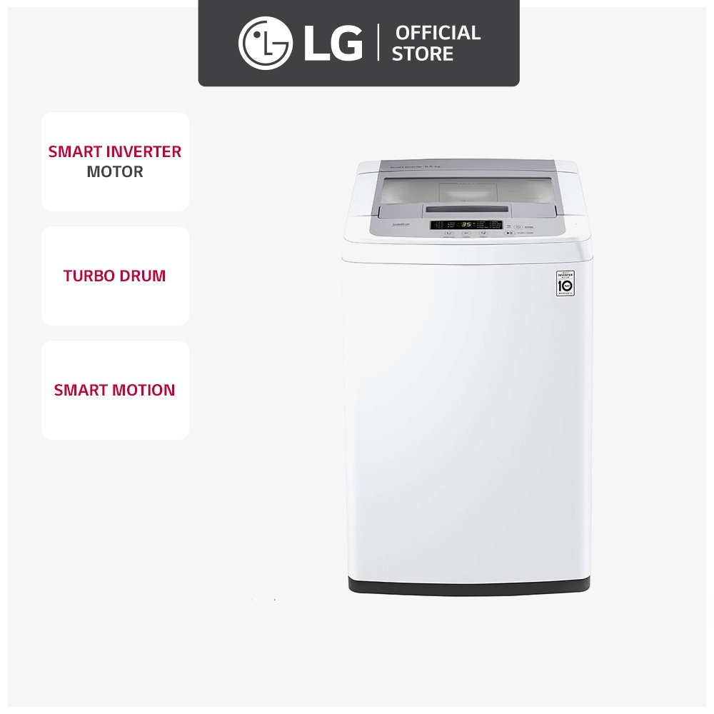 LG Washing Machine Top Load Smart Inverter 8kg Wash Capacity T2108VSPW