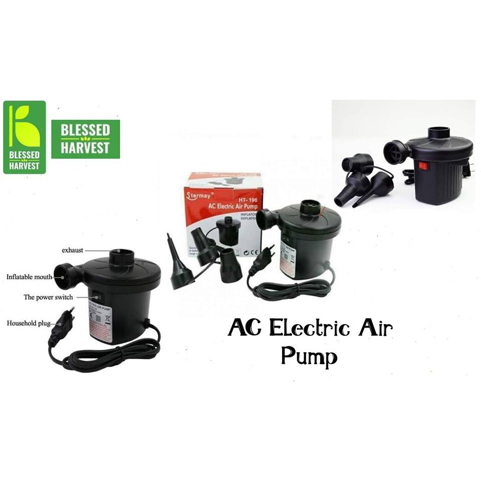 Electric Air Pump Home Inflate Deflate for Air Mattress Swimming Pool