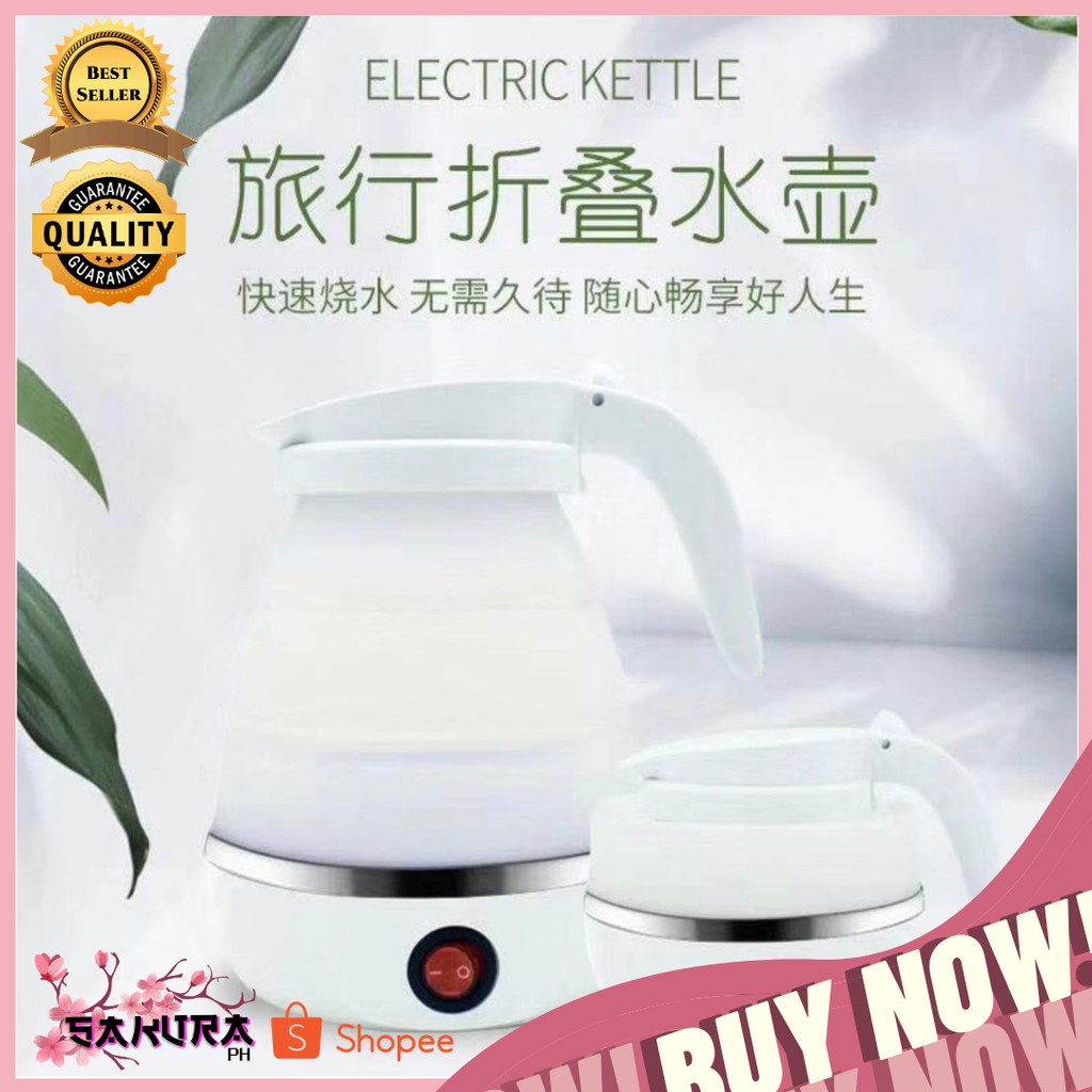 Silicone Travel Folding Electric Kettle 0.5 Liter Mini Collapsible