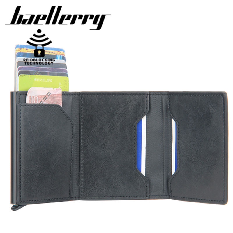 {Brandnew}Baellerry Rfid Wallet for Men Wallet Card Holder Rfid Wallet