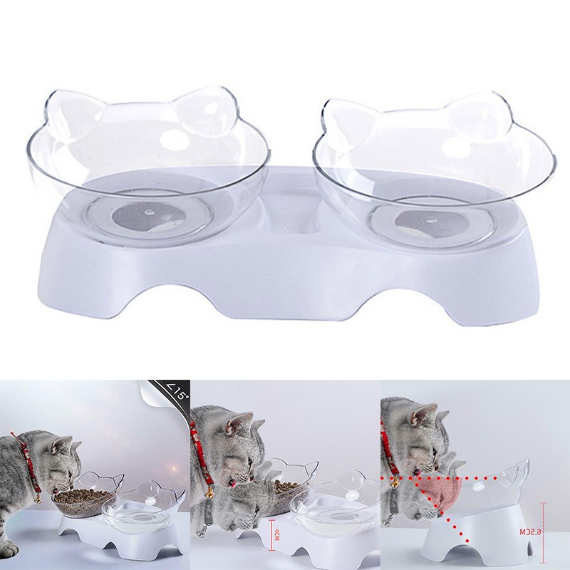 Newly AntiVomiting Orthopedic Pet Bowl Cat Dog Food Water Feeder