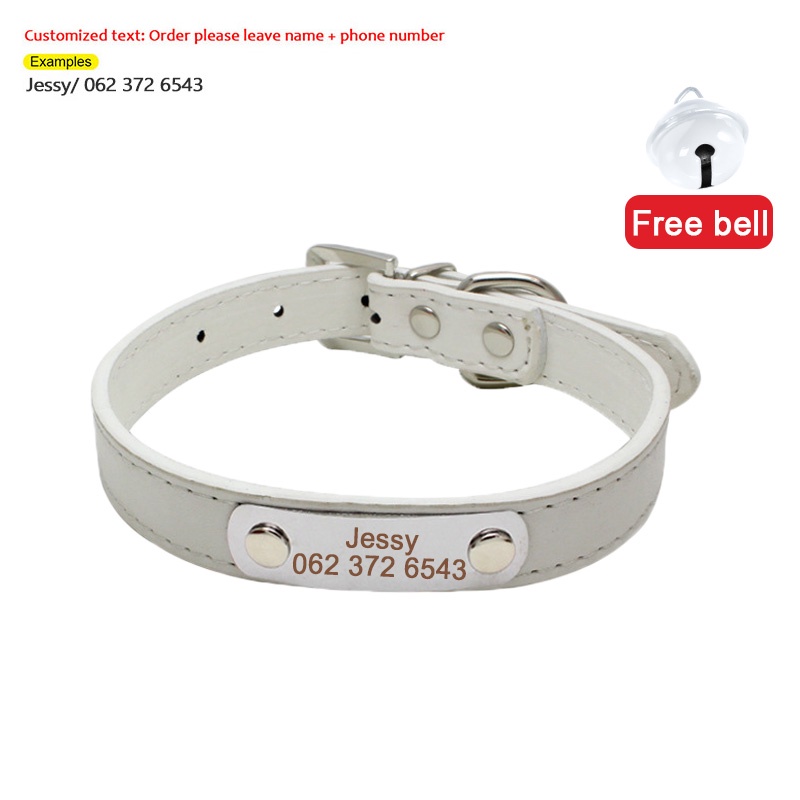 Free Customized Pet Collar Dog Collar Cat Collar Dog Necklace Pet