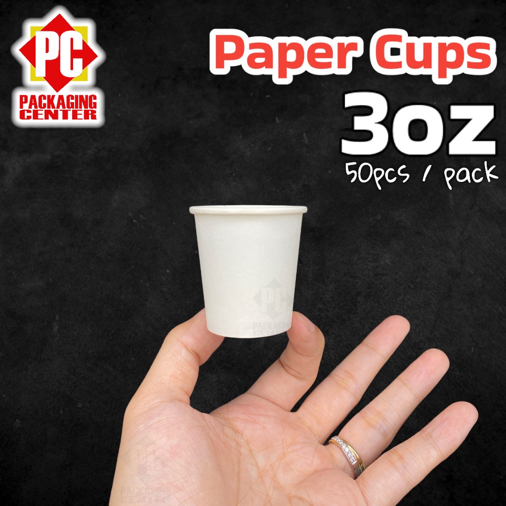 3oz Paper Cup / Shot Glass Disposable by 50pcs per pack COD Nationwide! Shopee Philippines