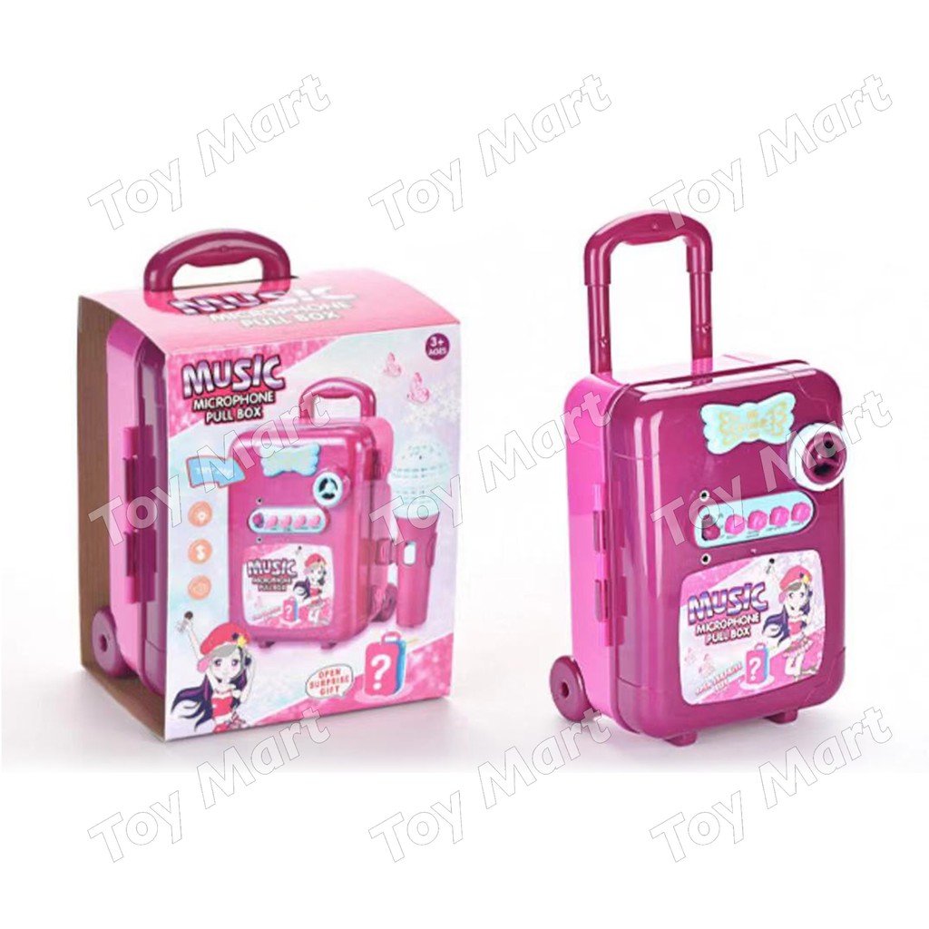 Music Microphone Karaoke Singing Portable Suitcase Loud Speaker Box w