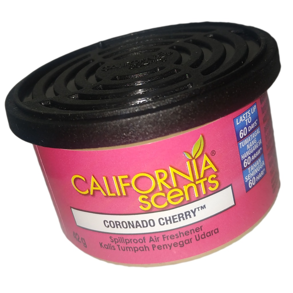 ORIGINAL CALIFORNIA SCENTS 42 GRAMS ( CORONADO CHERRY ) SPILLPROOF AIR FRESHENER CAR FRAGRANCE