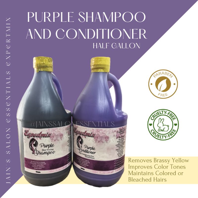 Purple Shampoo and Conditioner Half Gallon Salon Supply Jain's Salon