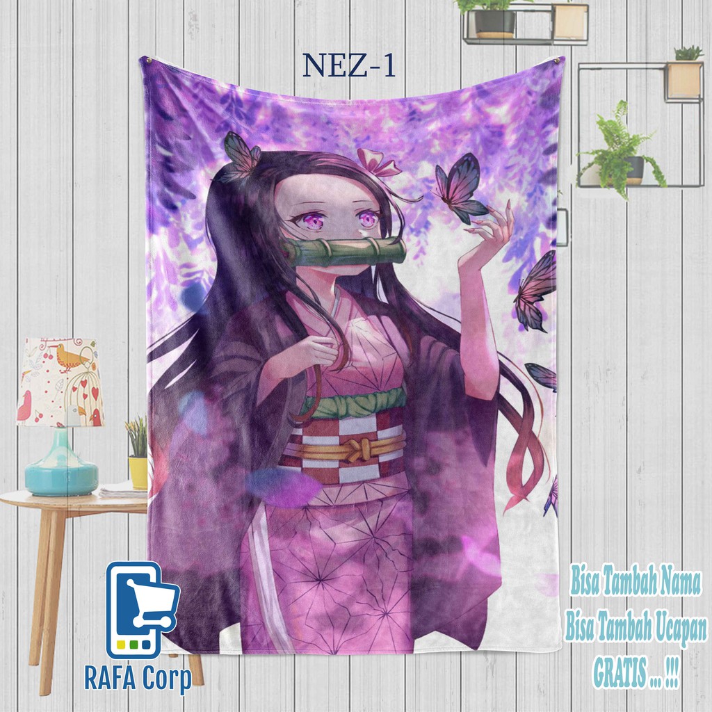 Anime Blanket Manga Blanket Nezuko Kamado Demon Slayer Kimetsu No