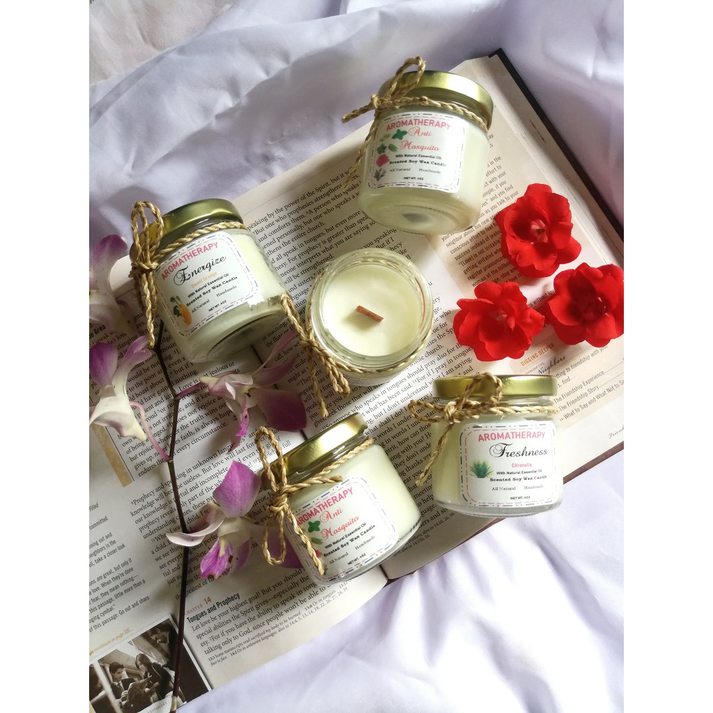 Aromatherapy Soy Wax Scented Candle/All Natural/Environmentally