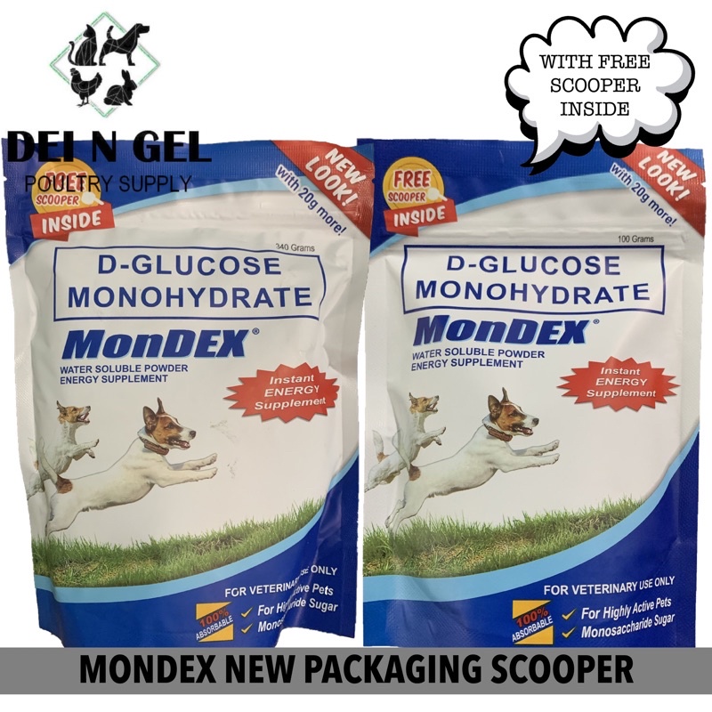 Mondex Dextrose Powder for Dog & Cat & Other Animals (Choose Size