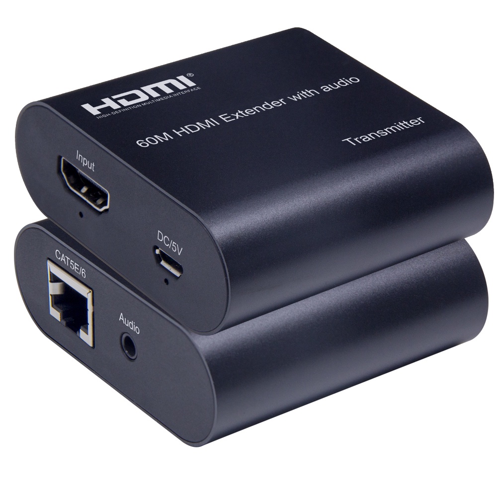 1080P 60Hz HDMI Extender Sender Transmitter Receiver Over Cat5e/Cat6
