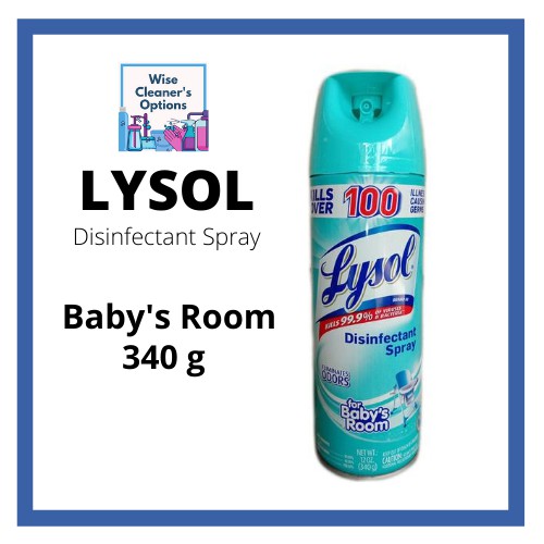 Lysol Disinfectant Spray for Baby's Room 340 g Shopee Philippines