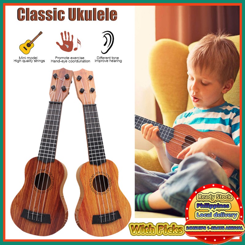 Kids Guitar Portable 4 Strings Kids Guitars Classic Plastics Guitar