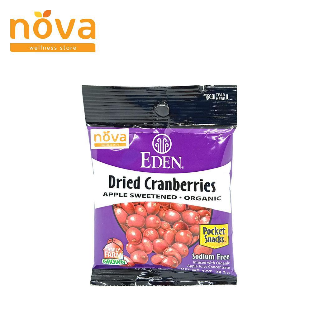 Eden Dried Cranberries Apple Sweetened Organic 28.3g (pack) Shopee Philippines