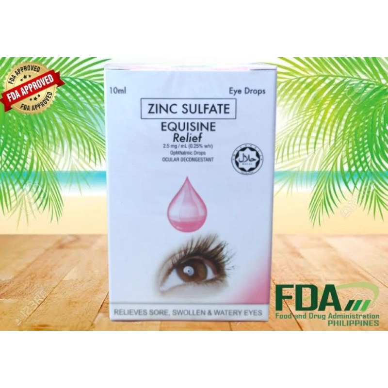 EQUISINE RELIEF Zinc Sulfate Eye Drops 10mL Shopee Philippines