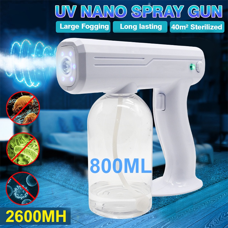 NEW 2021 wireless Disinfectant Spray Gun with Bluer Ray can contain