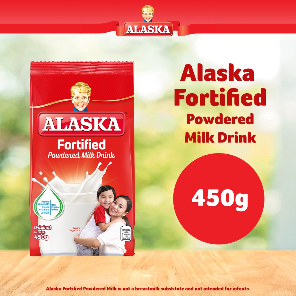 Alaska Fortified Powdered Milk Drink 450g Shopee Philippines