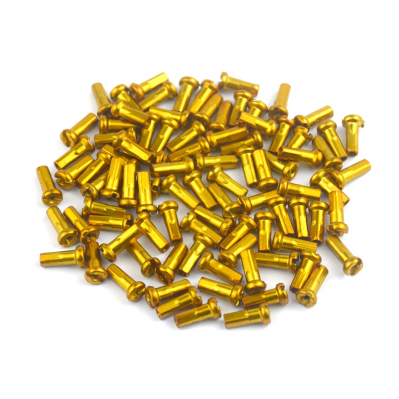 youn 60Pcs/pack MTB Bike Road Bicycle Nipples 14G 14mm 2.0mm Ultralight