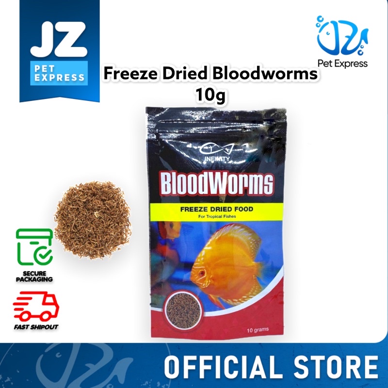 Infinity BLOODWORM Freeze dried food for fish 10grams Shopee Philippines