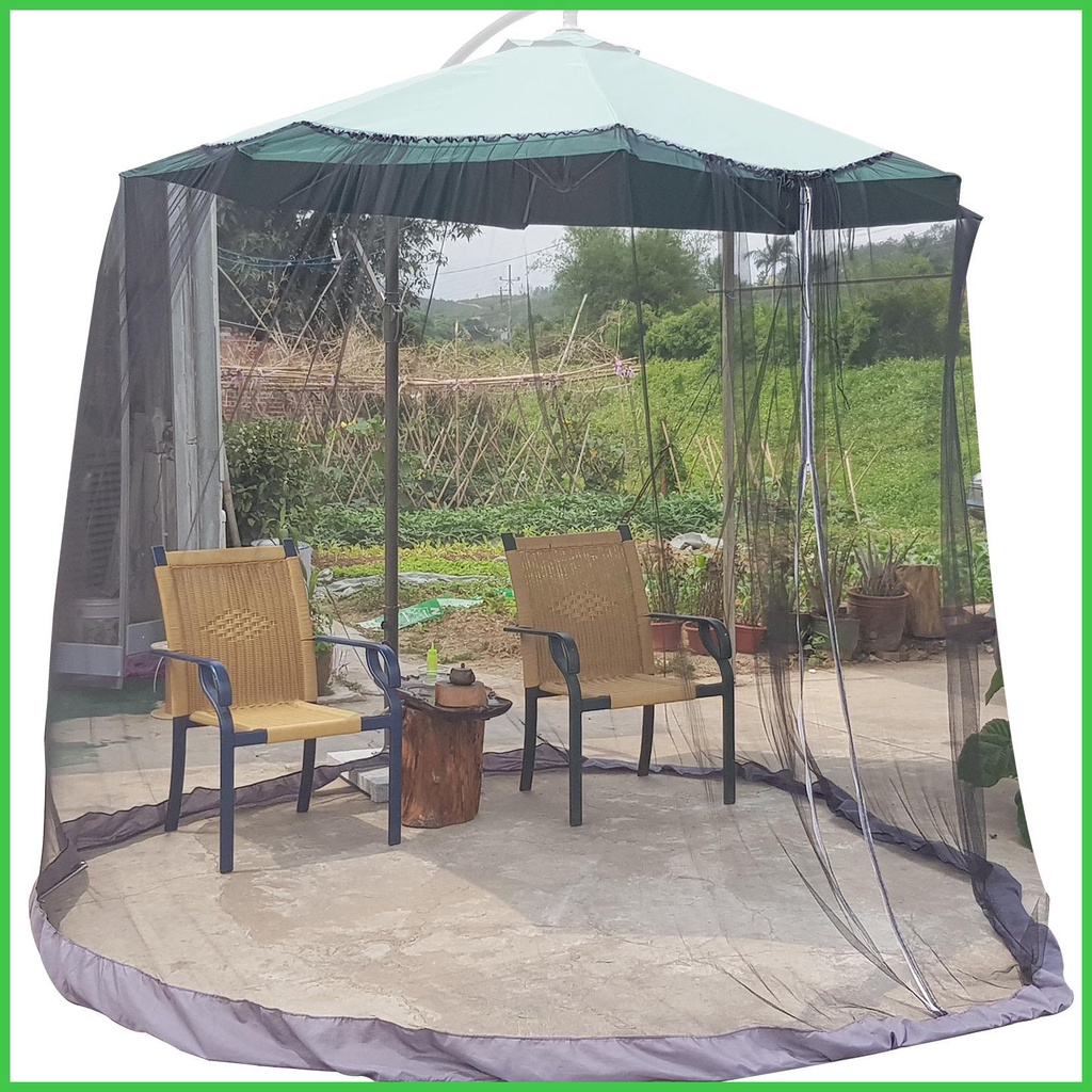 Patio Umbrella Mosquitoes Netting Universal Canopy Umbrella Net With