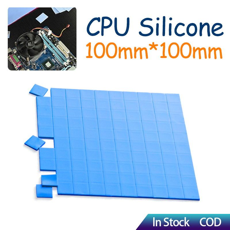 100pcs 10mm*10mm Thermal Pads GPU CPU Heatsink Cooling Conductive Fan