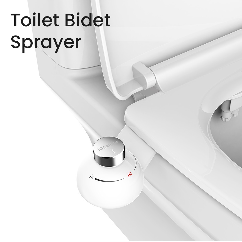 HandsFree Non Electric Bidet Toilet Seat Attachment Dual Nozzle Fresh