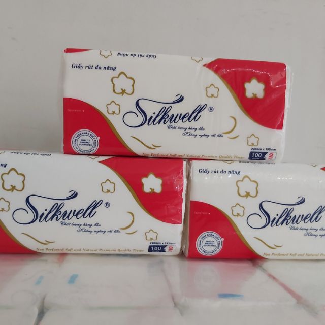 Silkwell Hand Tissue Paper (100 Sheets) Shopee Philippines