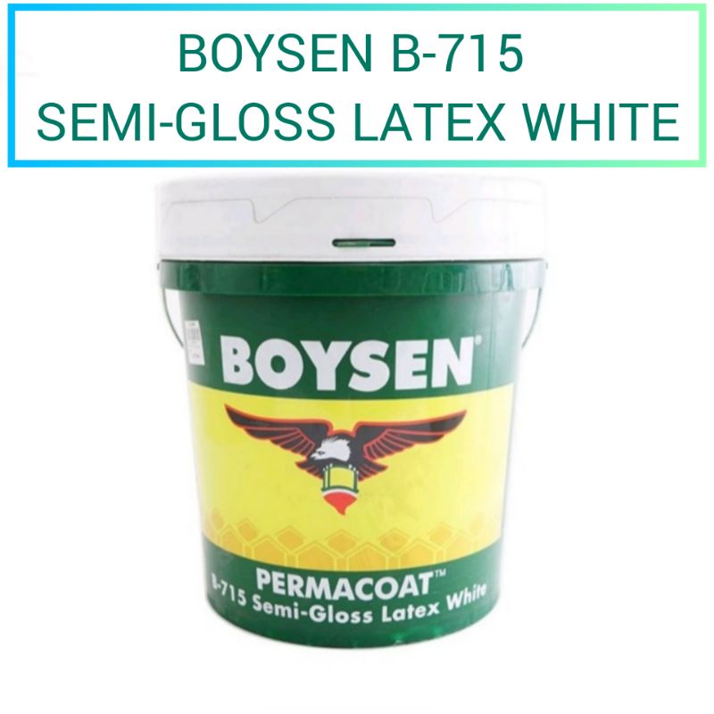 Boysen Permacoat Latex Pail 16L Acrylic 16 liters Semi Gloss Flat Latex