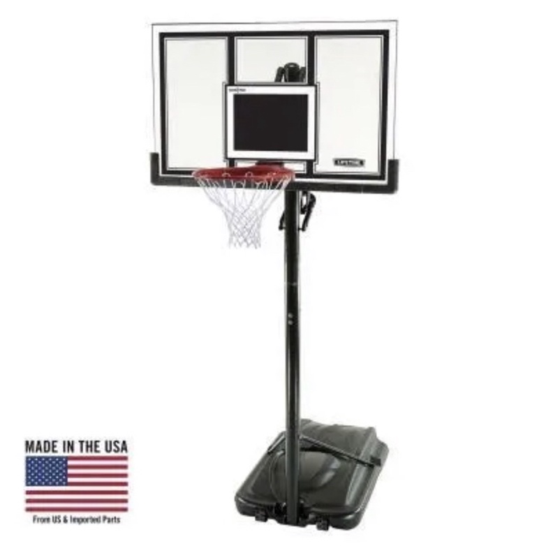 LIFETIME ADJUSTABLE PORTABLE BASKETBALL HOOP (54INCH POLYCARBONATE