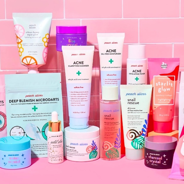 Peach Slices Acne Exfoliating Toner, Snail Rescue Serum, Moisturizer