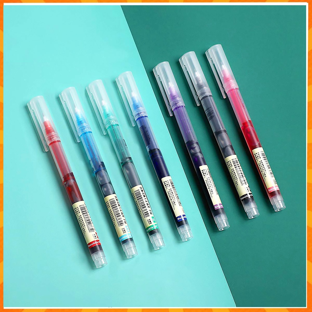 Random Straight Liquid Ballpoint Pen QuickDry Straight Liquid Pen