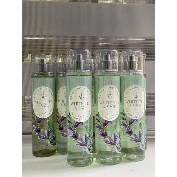 Bath & Body Works White Tea and Sage Fine Fragrance Mist Shopee