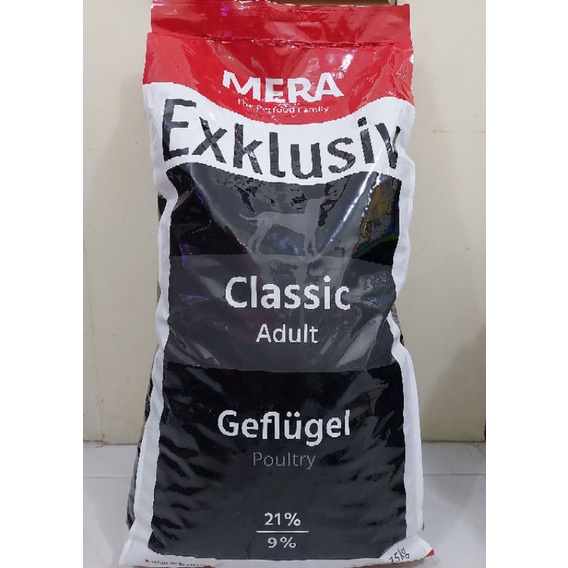 MERA Exklusiv Classic Adult Dog Food (Made in Germany) 15kg Shopee