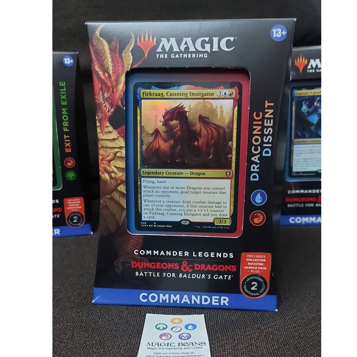 MTG Baldurs Gate Commander Deck Draconic Dissent Shopee Philippines